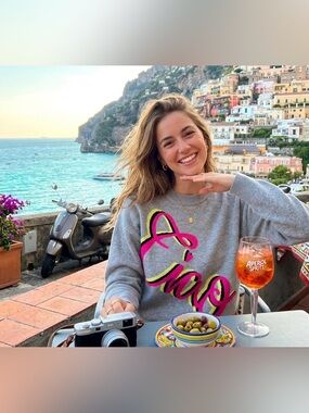 PHILOSOPHY “CIAO” Gray Crewneck Sweater- NWT! M